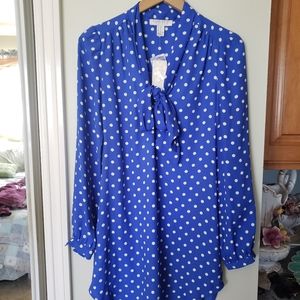 F21 Polka Dot Shirt Dress